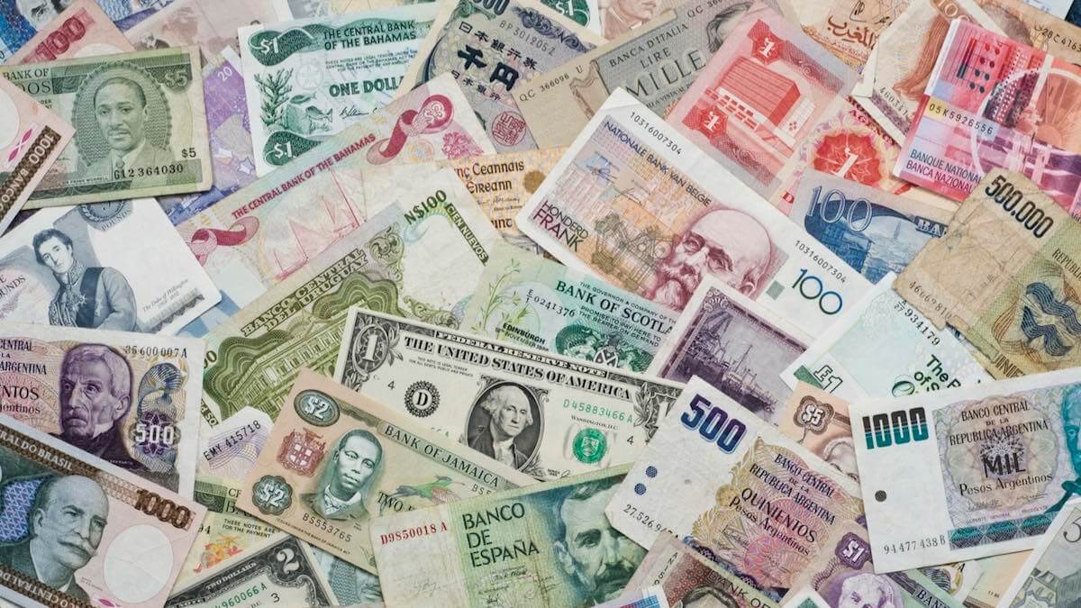 money from all over the world